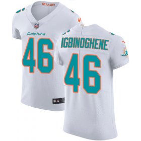 Wholesale Cheap Nike Dolphins #46 Noah Igbinoghene White Men\'s Stitched NFL New Elite Jersey