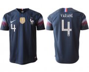 Wholesale Cheap France #4 Varane Home Thai Version Soccer Country Jersey