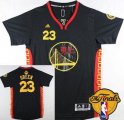 Wholesale Cheap Men's Golden State Warriors #23 Draymond Green Chinese Black Fashion 2016 The NBA Finals Patch Jersey