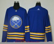 Wholesale Cheap Men's Buffalo Sabres Blank Blue Adidas 2020-21 Alternate Authentic Player NHL Jersey