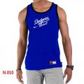 Wholesale Cheap Men's Nike Los Angeles Dodgers Home Practice Tank Top Blue