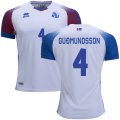 Wholesale Cheap Iceland #4 Gudmundsson Away Soccer Country Jersey