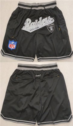 Wholesale Cheap Men\'s Las Vegas Raiders Black Shorts (Run Small)