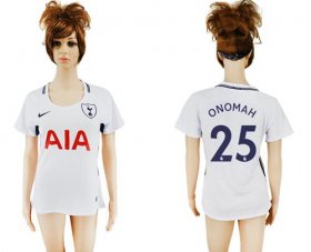 Wholesale Cheap Women\'s Tottenham Hotspur #25 Onomah Home Soccer Club Jersey