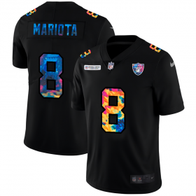 Cheap Las Vegas Raiders #8 Marcus Mariota Men\'s Nike Multi-Color Black 2020 NFL Crucial Catch Vapor Untouchable Limited Jersey