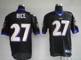 Wholesale Cheap Ravens #27 Ray Rice Black Stitched NFL Jersey