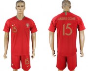 Wholesale Cheap Portugal #15 Andre Gome Home Soccer Country Jersey