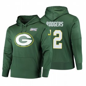 Wholesale Cheap Green Bay Packers #12 Aaron Rodgers Nike NFL 100 Primary Logo Circuit Name & Number Pullover Hoodie Green