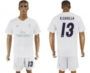 Wholesale Cheap Real Madrid #13 K.Casilla Marine Environmental Protection Home Soccer Club Jersey