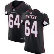 Wholesale Cheap Nike Cardinals #64 J.R. Sweezy Black Alternate Men's Stitched NFL Vapor Untouchable Elite Jersey