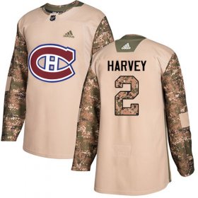 Wholesale Cheap Adidas Canadiens #2 Doug Harvey Camo Authentic 2017 Veterans Day Stitched NHL Jersey