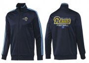 Wholesale Cheap NFL Los Angeles Rams Victory Jacket Dark Blue