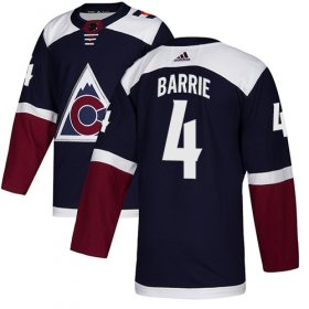 Wholesale Cheap Adidas Avalanche #4 Tyson Barrie Navy Alternate Authentic Stitched NHL Jersey