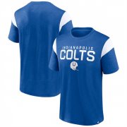 Wholesale Men's Indianapolis Colts Royal White Home Stretch Team T-Shirt
