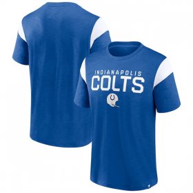 Wholesale Men\'s Indianapolis Colts Royal White Home Stretch Team T-Shirt