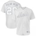 Wholesale Cheap New York Mets #20 Pete Alonso Polar Bear Majestic 2019 Players' Weekend Flex Base Authentic Player Jersey White