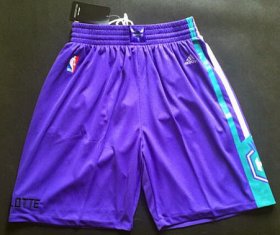 Wholesale Cheap Men\'s Charlotte Hornets Purple Swingman Short