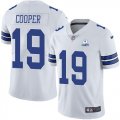 Wholesale Cheap Men's Dallas Cowboys #19 Amari Cooper 60th Anniversary White Vapor Untouchable Stitched NFL Nike Limited Jersey