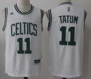 Wholesale Cheap Men's 2017 Draft Boston Celtics #11 Jayson Tatum White Stitched NBA adidas Revolution 30 Swingman Jersey