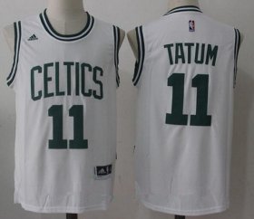 Wholesale Cheap Men\'s 2017 Draft Boston Celtics #11 Jayson Tatum White Stitched NBA adidas Revolution 30 Swingman Jersey