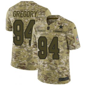 Wholesale Cheap Nike Cowboys #94 Randy Gregory Camo Men\'s Stitched NFL Limited 2018 Salute To Service Jersey