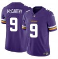 Cheap Youth Minnesota Vikings #9 J.J. McCarthy Purple 2024 Draft F.U.S.E. Vapor Untouchable Limited Football Stitched Jersey