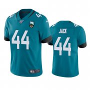 Wholesale Cheap Nike Jaguars #44 Myles Jack Teal 25th Anniversary Vapor Limited Stitched NFL 100th Season Jersey