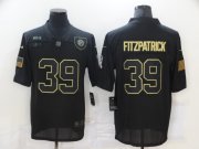 Wholesale Cheap Men's Pittsburgh Steelers #39 Minkah Fitzpatrick Black 2020 Salute To Service Stitched NFL Nike Limited Jersey