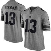 Wholesale Cheap Nike Giants #13 Odell Beckham Jr Gray Men's Stitched NFL Limited Gridiron Gray Jersey