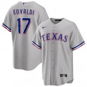 Cheap Men's Texas Rangers #17 Nathan Eovaldi Gray Cool Base Stitched Baseball Jersey