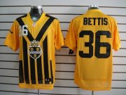 Wholesale Cheap Nike Steelers #36 Jerome Bettis Gold 1933s Throwback Men's Embroidered NFL Elite Jersey