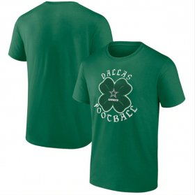 Wholesale Cheap Men\'s Dallas Cowboys Kelly Green St. Patrick\'s Day Celtic T-Shirt