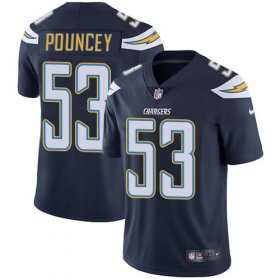 Wholesale Cheap Nike Chargers #53 Mike Pouncey Navy Blue Team Color Men\'s Stitched NFL Vapor Untouchable Limited Jersey