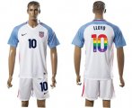 Wholesale Cheap USA #10 Lloyd White Rainbow Soccer Country Jersey