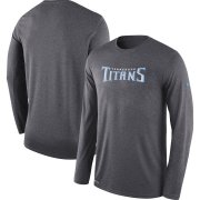 Wholesale Cheap Tennessee Titans Nike Sideline Seismic Legend Long Sleeve T-Shirt Charcoal