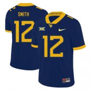 Wholesale Cheap West Virginia Mountaineers 12 Geno Smith Navy College Football Jersey