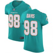 Wholesale Cheap Nike Dolphins #98 Raekwon Davis Aqua Green Team Color Men's Stitched NFL Vapor Untouchable Elite Jersey