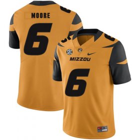 Wholesale Cheap Missouri Tigers 6 J\'Mon Moore Gold Nike College Football Jersey