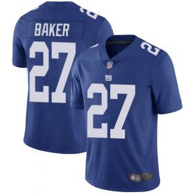 Wholesale Cheap Nike Giants #27 Deandre Baker Royal Blue Team Color Men\'s Stitched NFL Vapor Untouchable Limited Jersey