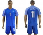 Wholesale Cheap Holland #11 Robben Away Soccer Country Jersey
