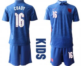 Wholesale Cheap 2021 European Cup England away Youth 16 soccer jerseys