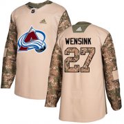 Wholesale Cheap Adidas Avalanche #27 John Wensink Camo Authentic 2017 Veterans Day Stitched NHL Jersey