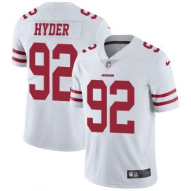 Wholesale Cheap Nike 49ers #92 Kerry Hyder White Youth Stitched NFL Vapor Untouchable Limited Jersey