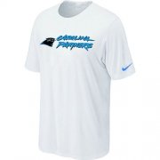 Wholesale Cheap Nike Carolina Panthers Authentic Logo NFL T-Shirt White