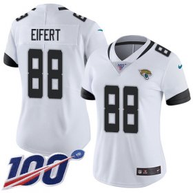 Wholesale Cheap Nike Jaguars #88 Tyler Eifert White Women\'s Stitched NFL 100th Season Vapor Untouchable Limited Jersey