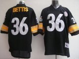 Wholesale Cheap Mitchell & Ness Steelers #36 Jerome Bettis Black Stitched Throwback NFL Jersey
