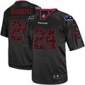 Wholesale Cheap Nike Texans #24 Johnathan Joseph New Lights Out Black Men's Stitched NFL Elite Jersey