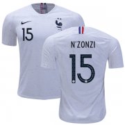 Wholesale Cheap France #15 N'Zonzi Away Soccer Country Jersey