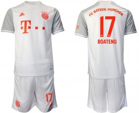 Wholesale Cheap Men 2020-2021 club Bayern Munchen away 17 white Soccer Jerseys
