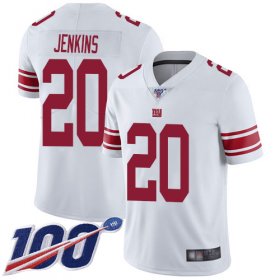 Wholesale Cheap Nike Giants #20 Janoris Jenkins White Men\'s Stitched NFL 100th Season Vapor Limited Jersey